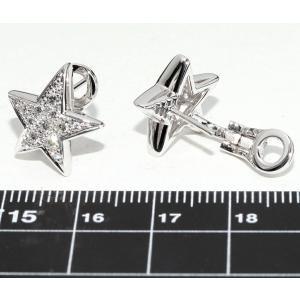 シャネル ピアス K18WG ダイヤ28P(計...の詳細画像3