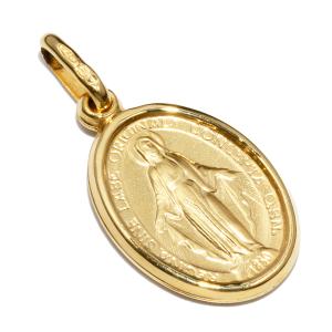 美品 AVALANCHE アヴァランチ 10K マリア メダイデザイン ペンダント