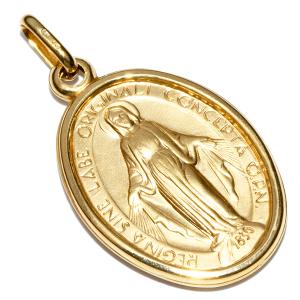 UNOAERRE（ウノアエレ） K18 ゴールド メダイ マリア様 Mサイズ