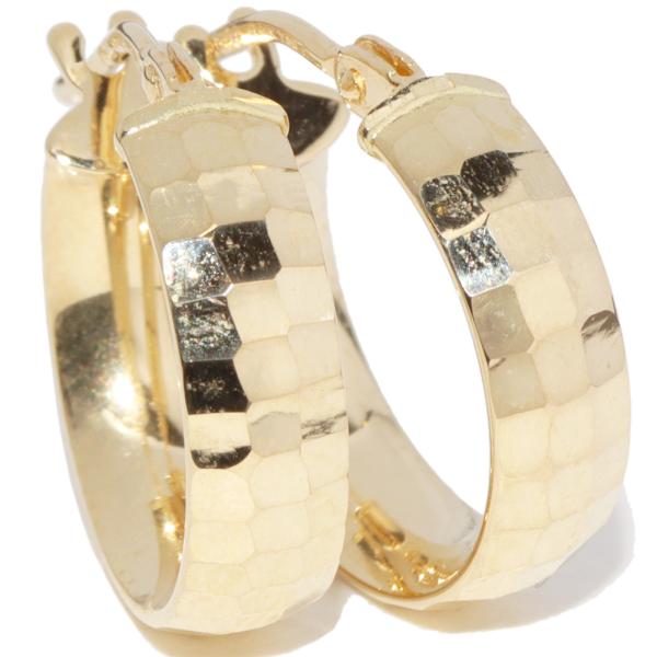 ピアス K18YG フープピアス