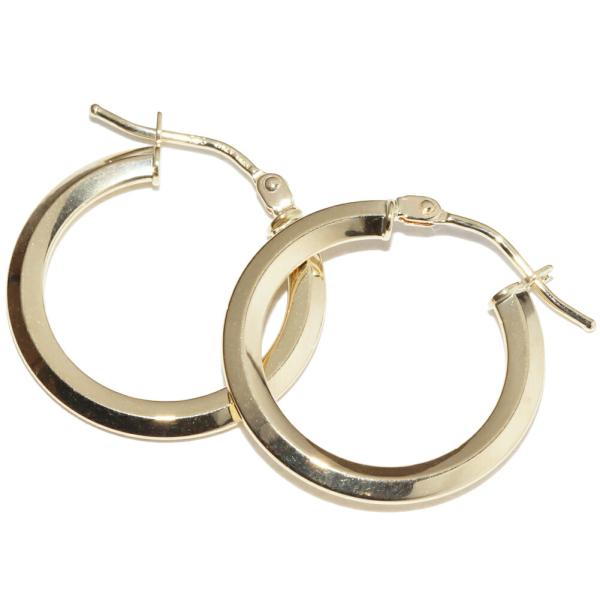 ピアス K18YG フープピアス