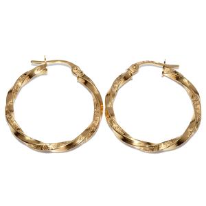 UNOAERRE（ウノアエレ） ピアス K18YG フープピアス : たかみ質店