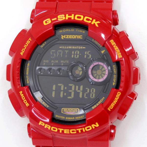 カシオ　G-SHOCK　Gショック　ガンダム35周年記念　シャアー専用　GD-100　腕時計　クォー...