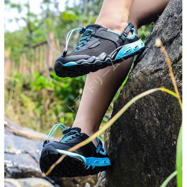 トレッキングシューズ メンズ 軽量 通気性 撥水 ハイキングシューズ レディース ローカット 登山靴...