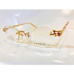 新品　金無垢 K18　メガネ　フレーム　ランセル　LANCEL　レディース15 新品 金無垢 K18 メガネ フレーム ランセル LANCEL レディース15