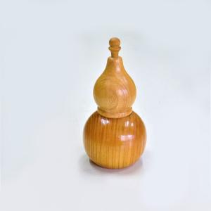 七味入れ 小 木製 ひょうたん型七味入 （ 七味 一味 山椒 容器