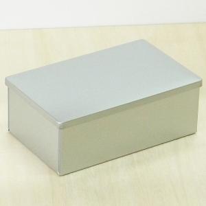 銀サテン材 角缶 168×123×H52 : 容器のたかむら - 通販 - Yahoo