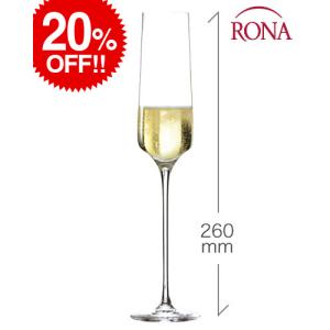 ロナ RONA スタイリッシュ シャンパーニュ 190ml 1脚 (ワイングラス カリスマ Charisma) (ワイン(=750ml)11本と同梱可)｜takamura