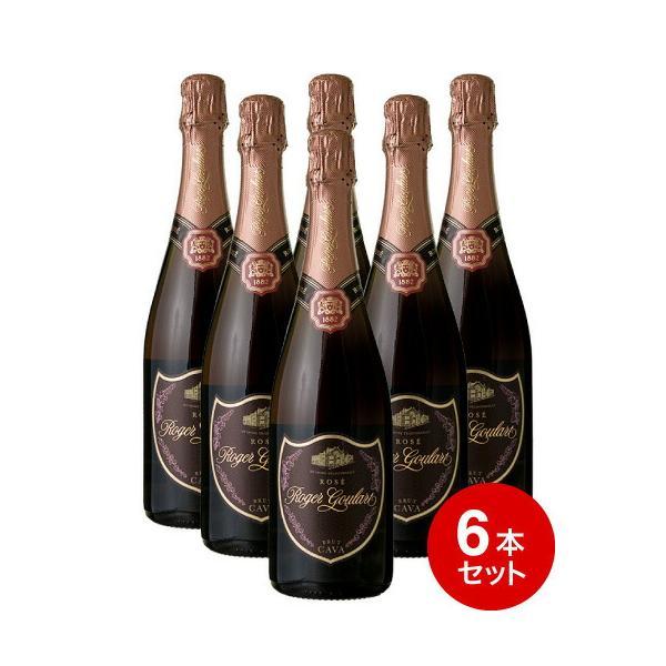 ベストセラー 6本セット ロジャーグラート カヴァ ロゼ ブリュット (泡 ロゼ)※最新ヴィンテージ...