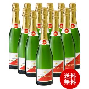 ベストセラー 金賞受賞＆TOP10入り! 送料無料 12本 セット ダルマンヴィル ブリュットＮＶ ( 泡 白 ) ※同梱不可 シャンパン シャンパーニュ [J][S]｜takamura