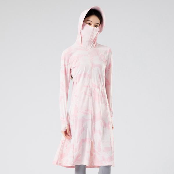 UVカットパーカー ロングコート レディース 冷感 紫外線対策 ひんやり 日焼け止め 吸水速乾 ラッ...