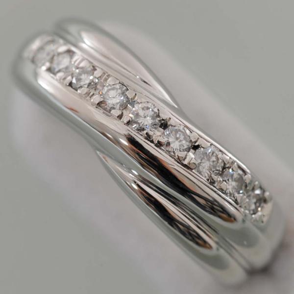 【F80】 Pt960 プラチナ960 ダイヤモンド 0.29ct デザイン リング 指輪 中古品仕...