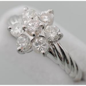 B38】 Pt900 プラチナ 天然エメラルド 1.15ct テーパーダイヤ 0.34ct 