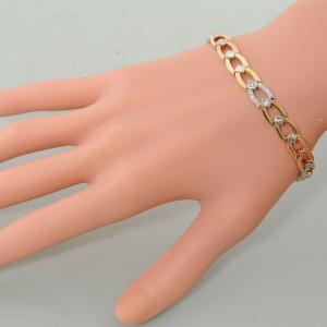 ダイヤモンド ブレスレット K18 Pt850 18.5cm 鑑別書 0.29ct 18.16g