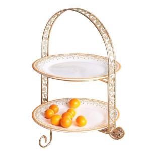 ノリタケ　ハイティースタンド　2段　ケーキスタンド　9 HAK ノリタケ Noritake ハイティースタンド（2段）（折りたたみ式