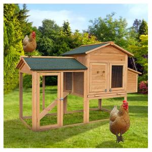 屋外 木製 大型 鳥かご 鳥ケージ 鶏鶏小屋，チキンケージ2階屋外木製チキンショップチキンスモールチキンショップ8チキンチキンチキン、ライト付き家禽ケージ、