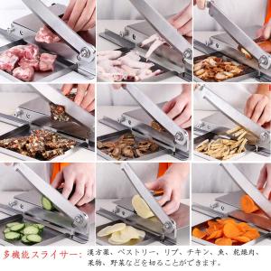 ミートスライサー 手動 お肉カッター ステンレ...の詳細画像1