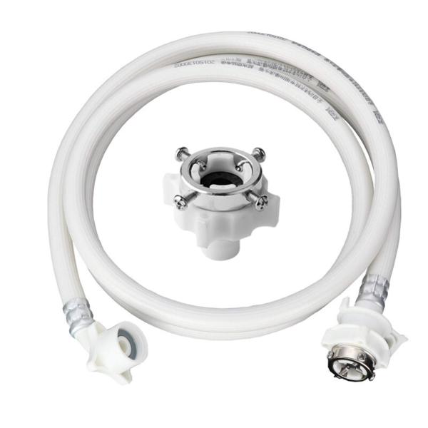 洗濯機給水ホース 全自動用 0.8M 全自動洗濯機給水ホース ワンタッチ元口付き洗濯機給水延長ホース...