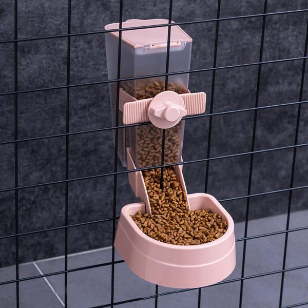 ペット自動給餌器 ケージ 固定 猫 固定 犬 自動餌やり機 ケージ 取付 食べやすい 自動 留守番 ...