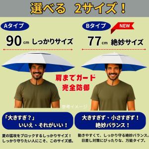 かぶる傘 被る傘 かさぼうし 帽子アンブレラハ...の詳細画像5