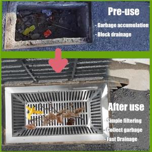 雨水入口汚染遮断バスケット、304ステンレスス...の詳細画像2