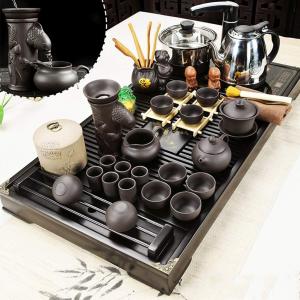 天香茶行 台湾陸宝 旋転小壺・中国茶器セット(白) : 天香茶行
