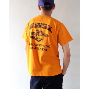 ネセサリーオアアンネセサリー カットソー Necessary or Unnecessary レディース メンズ ASPHALT TEE - ORANGE Tシャツ 90011991 メール便可｜takanna