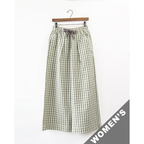 キャピタル パンツ KAPITAL レディース OXギンガム ルードバギーパンツ KHAKI K26...