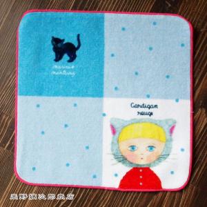 MM.タオルハンカチ ルージュ marini*monteany マリーニ・モンティーニ cat【レターパックプラス可40個・レターパックライト可20個・メール便可10個まで】A