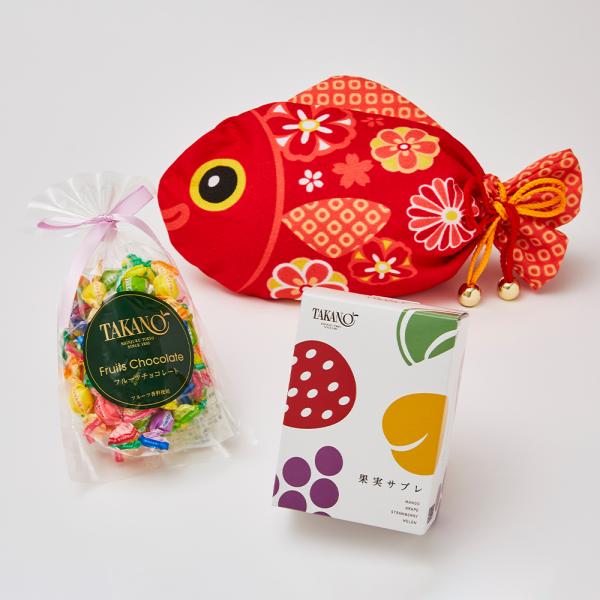 プチギフト お祝い 手土産 【公式】 新宿高野 めで鯛巾着袋E