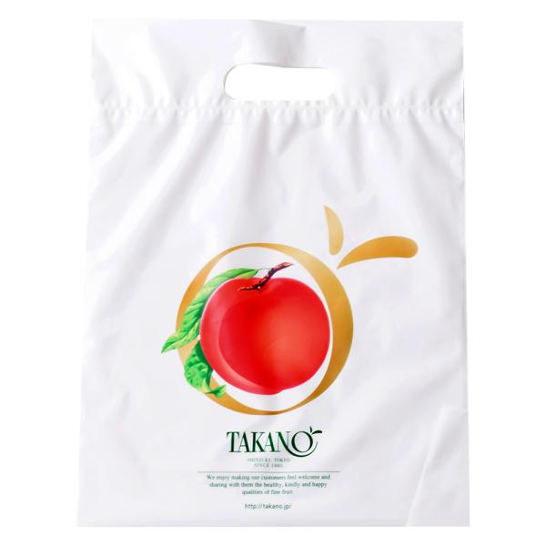 新宿高野 ピーチ柄ラッピング袋 大