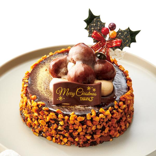 新宿高野 クリスマス フローズンマロンドショコラ 5号直径約15cm #94597