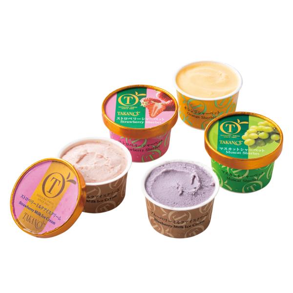 新宿高野 フルーツアイス&amp;シャーベット（5個） #54935