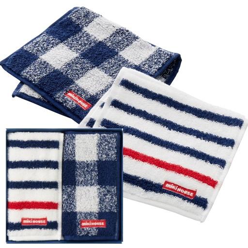 MIKIHOUSE ミキハウスタオルハンカチ2枚セット