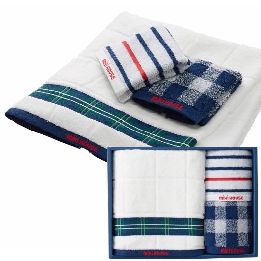 MIKIHOUSE ミキハウスミニバスタオル＆ミニタオル2枚セット