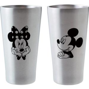 Disney-ディズニー- ミッキー＆ミニー ペアメタルサーモタンブラー 340ml｜takano-gift