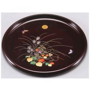 春慶塗 尺〇盆 菊紋入 : ギフトハウスタカノYahoo!店 - 通販 - Yahoo