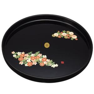 春慶塗 尺〇盆 菊紋入 : ギフトハウスタカノYahoo!店 - 通販 - Yahoo