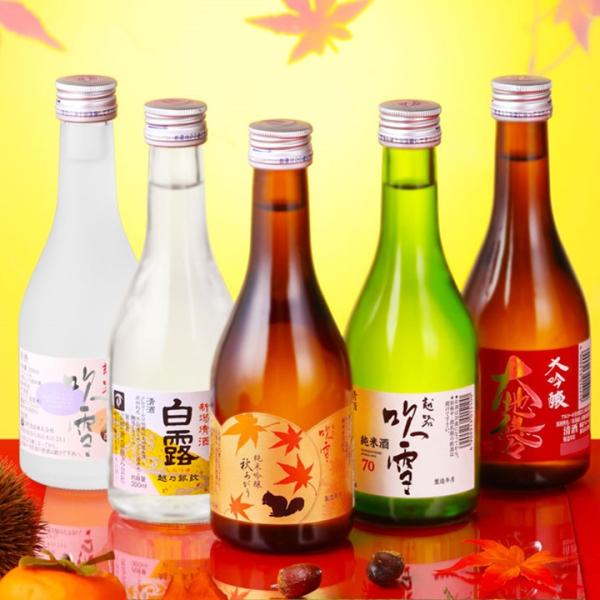 秋季限定 ギフト プレゼント 日本酒 秋あがり 入り 飲み比べセット ミニ 300ml 5本 辛口 ...