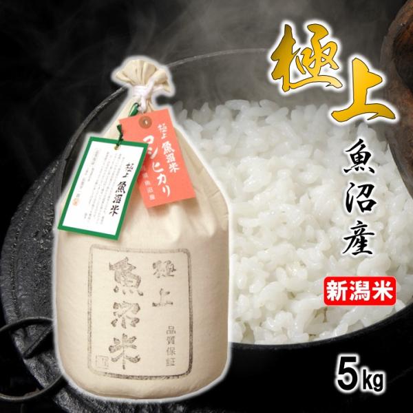 お歳暮 新米 令和7年産 米 5kg 極上 魚沼米 コシヒカリ 新潟県産 お米 5キロ 白米 魚沼産...