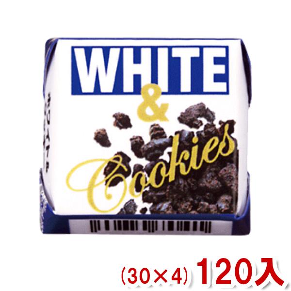 チロルチョコ ホワイト&amp;クッキー (30×4)120入 (駄菓子 チョコレート) (Y80) 本州一...