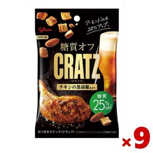 CRATZ 江崎グリコ 糖質オフクラッツ チキンの黒胡椒仕立て 6袋 (最短