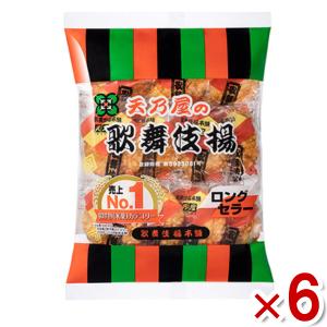 天乃屋 歌舞伎揚 11枚×6入 (醤油 煎餅 せんべい かぶきあげ 米菓 お菓子 個包装) (Y80) 本州一部送料無料｜ゆっくんのお菓子倉庫ヤフー店