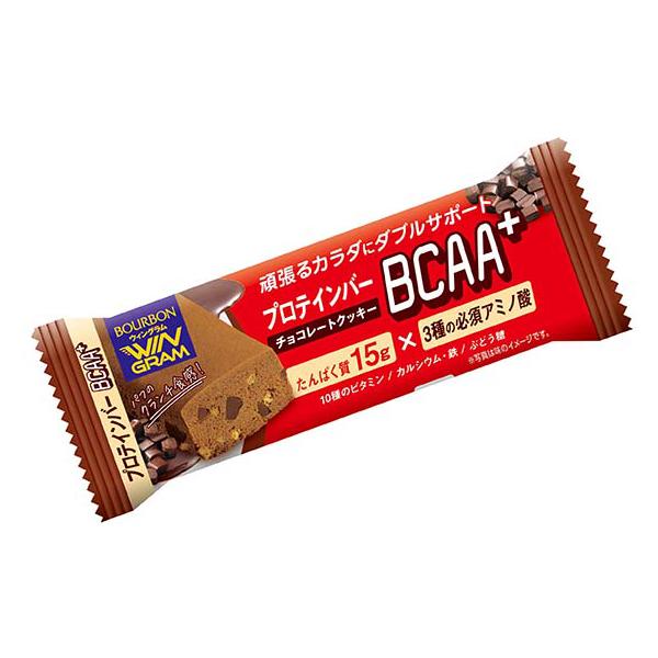 ブルボン プロテインバー BCAA＋ チョコレートクッキー 40g×9入 (WIN GRAM ウィン...