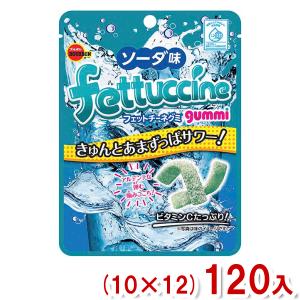 ブルボン 50g フェットチーネグミ ソーダ味 (10×12)120入 (グミ お菓子 おやつ) (Y12)(ケース販売) 本州一部送料無料｜takaoka