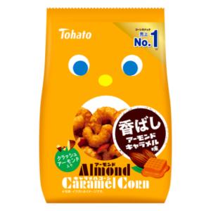 東ハト アーモンドキャラメルコーン 60g×12入 (スナック お菓子 おやつ まとめ買い)｜takaoka