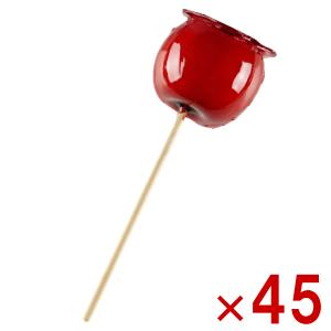茶茶 アイスりんご飴 45本入 (送料無料 祭り 縁日 イベント 景品 リンゴ飴 お菓子 おやつ 業務用 同梱不可) (冷凍) (メーカー直送)