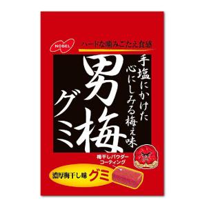 ノーベル 男梅グミ 38g×6袋入 (梅干し うめ ウメ ハードグミ 梅グミ お菓子 おかし おやつ まとめ買い)