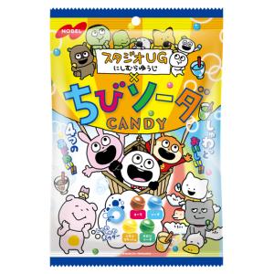 ノーベル スタジオUGちびソーダ 80g×6入 (NOBEL にしむらゆうじ スタジオUG 飴 お菓子 景品)｜takaoka