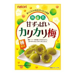 なとり 無着色 甘ずっぱいカリカリ梅 22g×10入